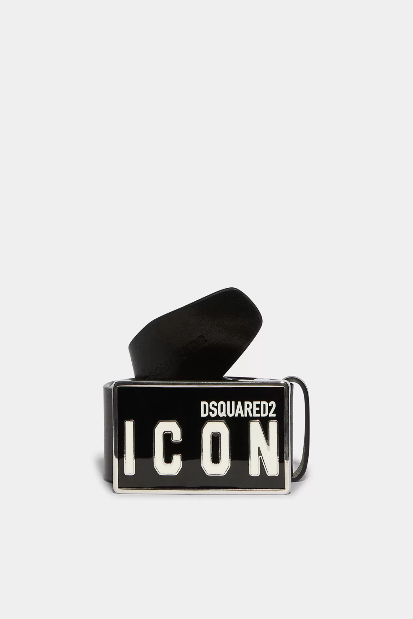 Dsquared2 Be Icon Plaque Belt<Hombre Cinturones