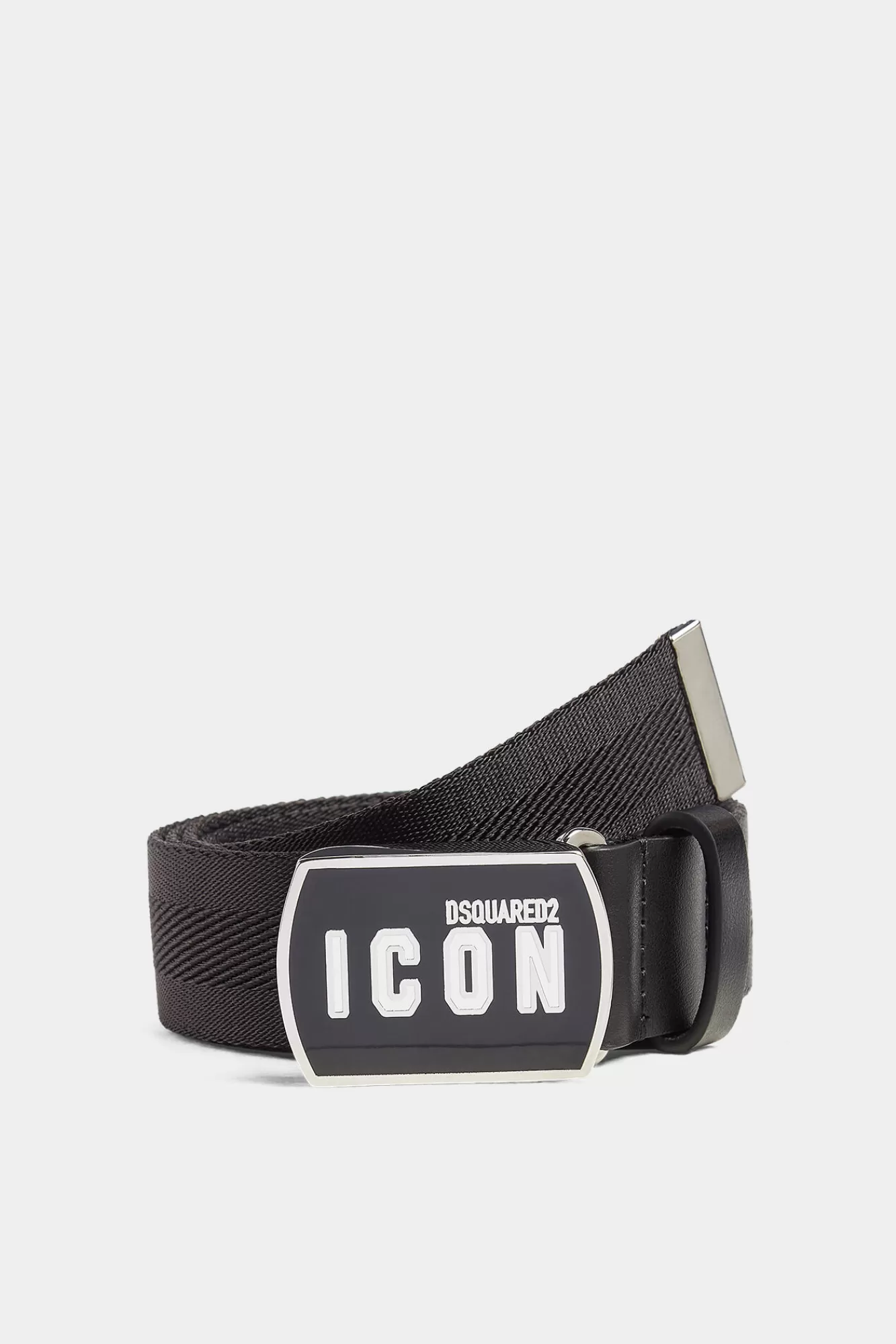 Dsquared2 Be Icon Plaque Belt<Hombre Cinturones