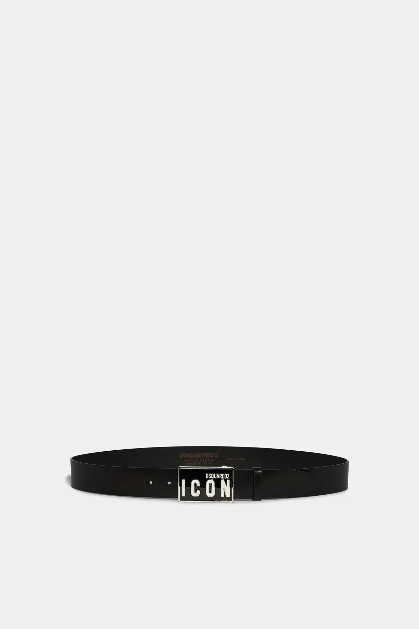 Dsquared2 Be Icon Plaque Belt<Hombre Cinturones