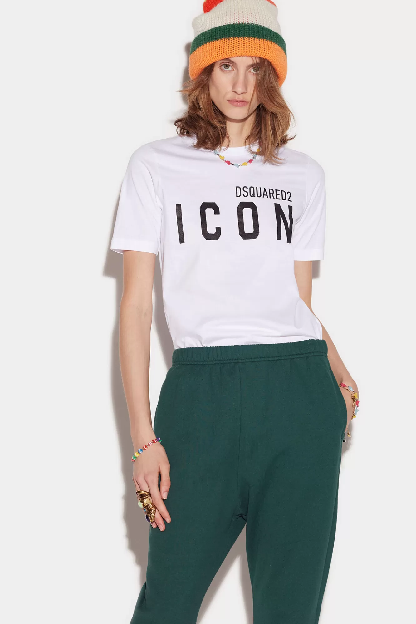 Dsquared2 Be Icon Renny T-Shirt<Mujer Camisetas Y Tops