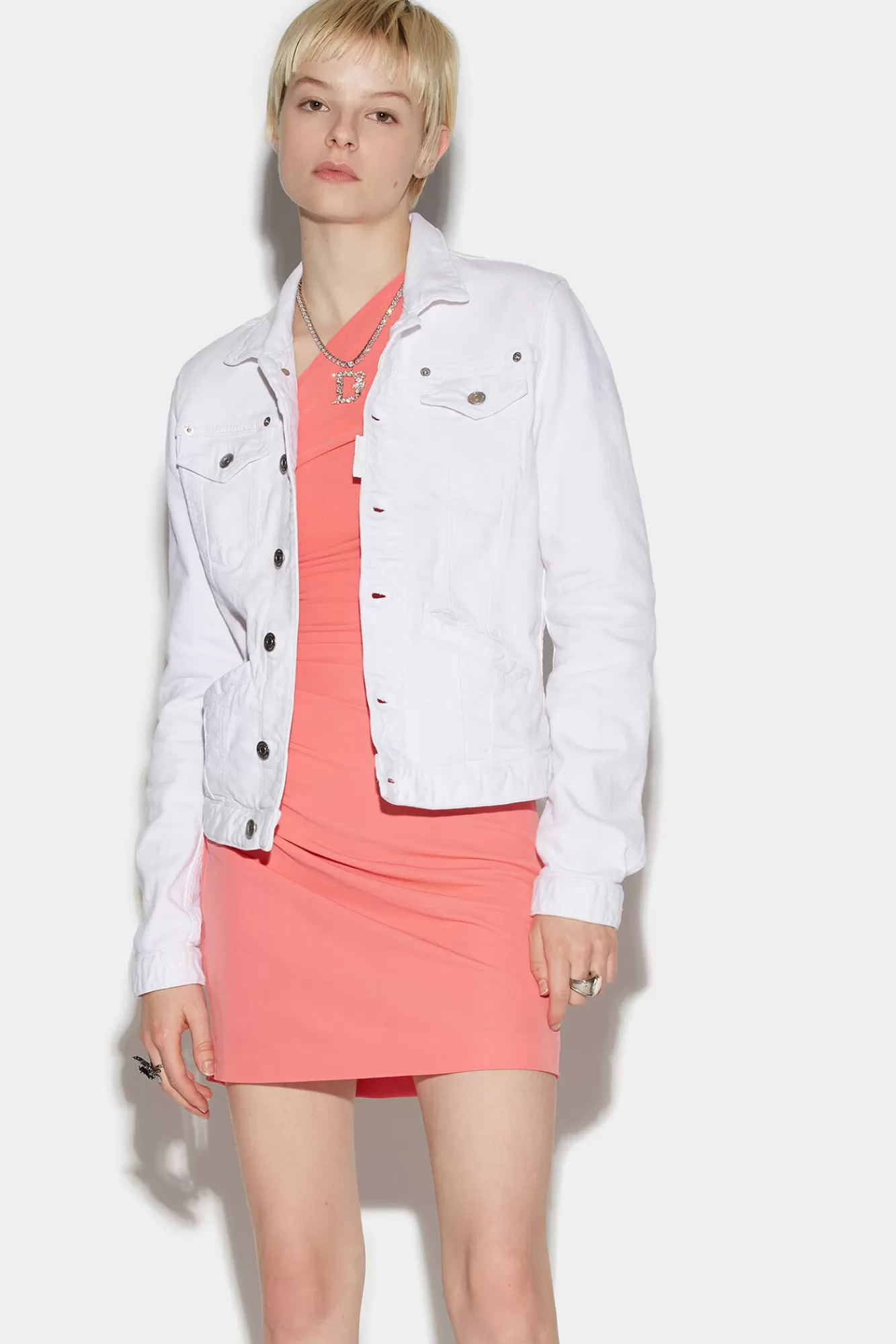 Dsquared2 Boyfriend Jean Jacket<Mujer Abrigos & Prendas Exteriores