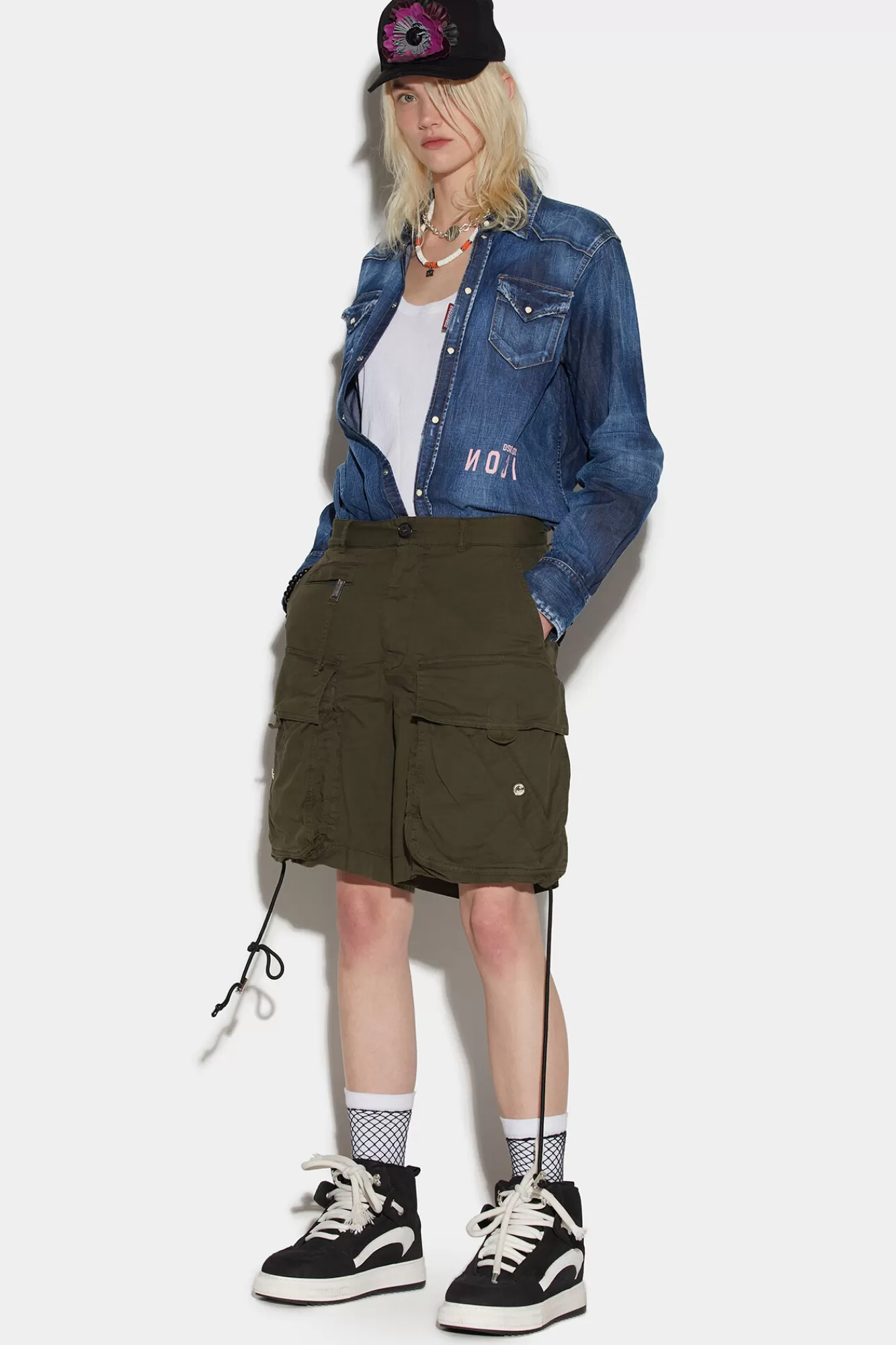 Dsquared2 Cargo Baggy Shorts<Mujer Shorts