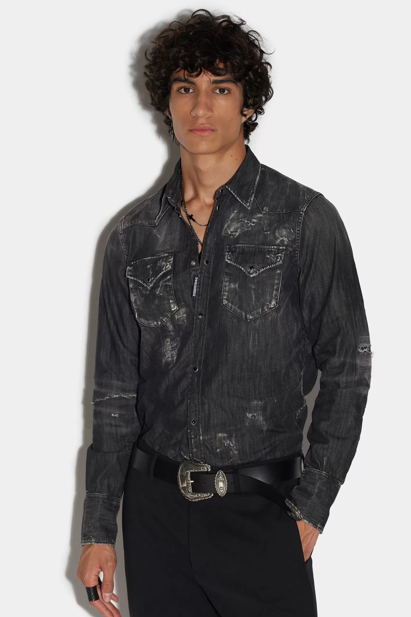 Dsquared2 Classic Western Shirt<Hombre Camisas