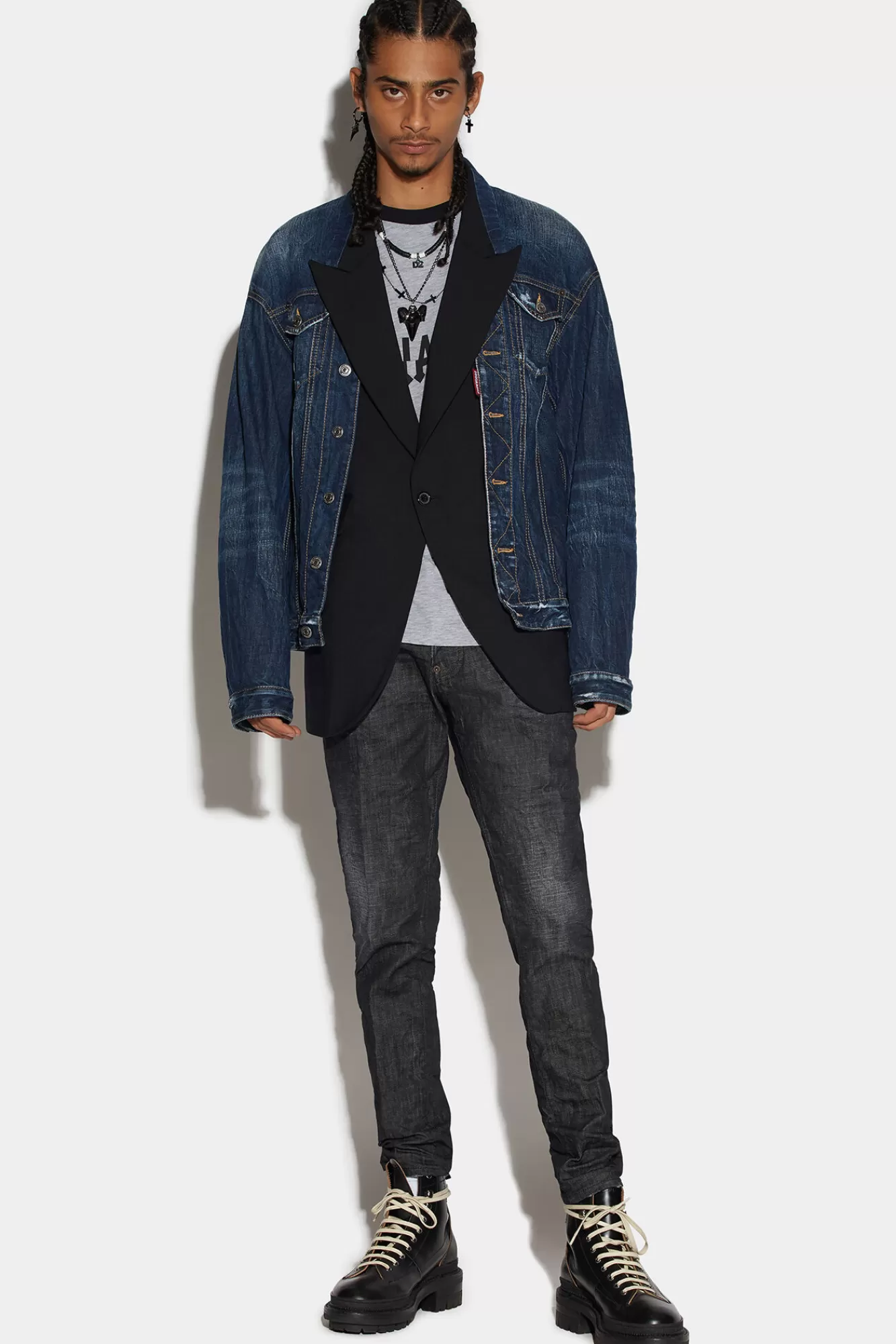 Dsquared2 Clean Wash Skater Jeans<Hombre Jeans