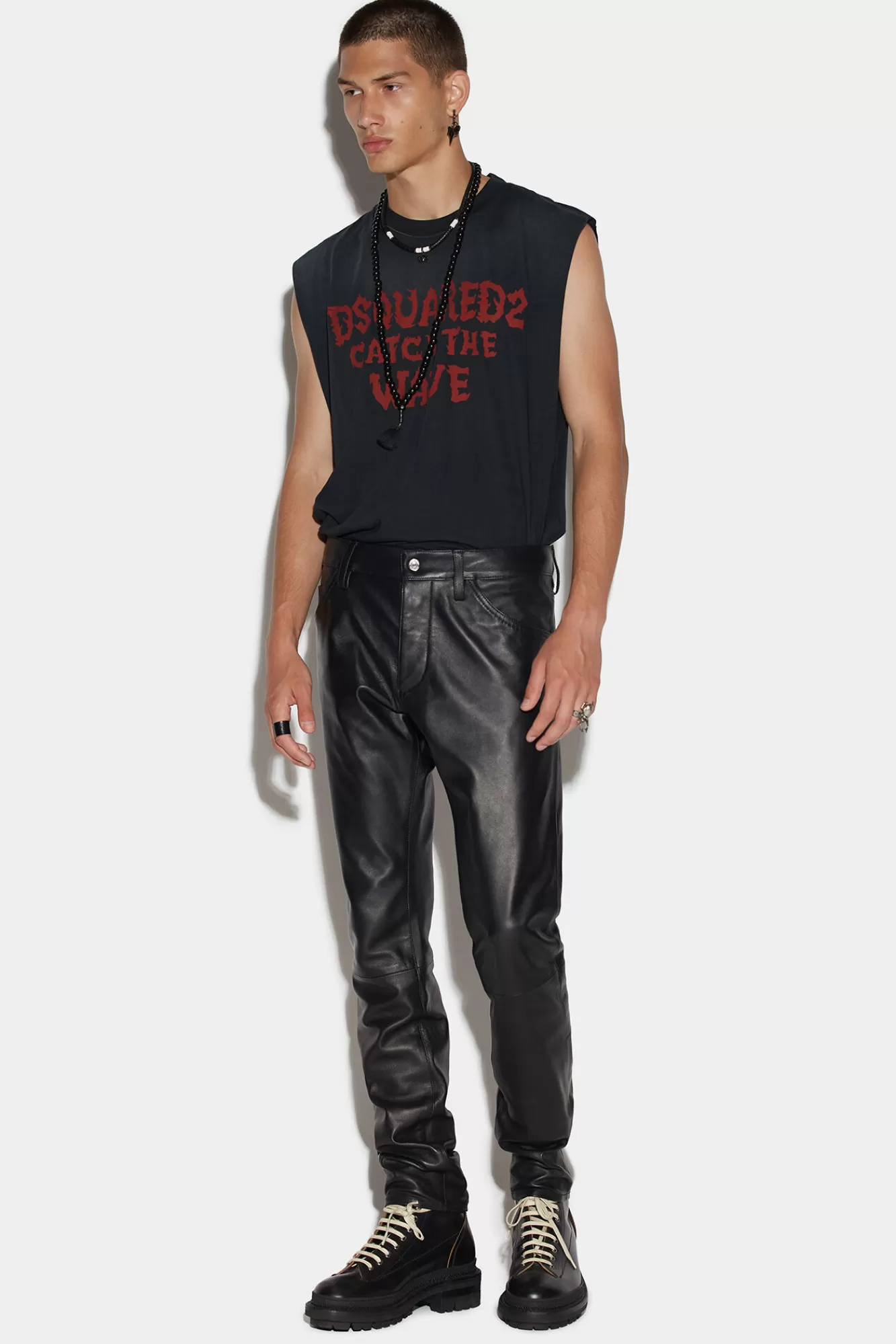 Dsquared2 Cool Guy Leather Pants<Hombre Jeans