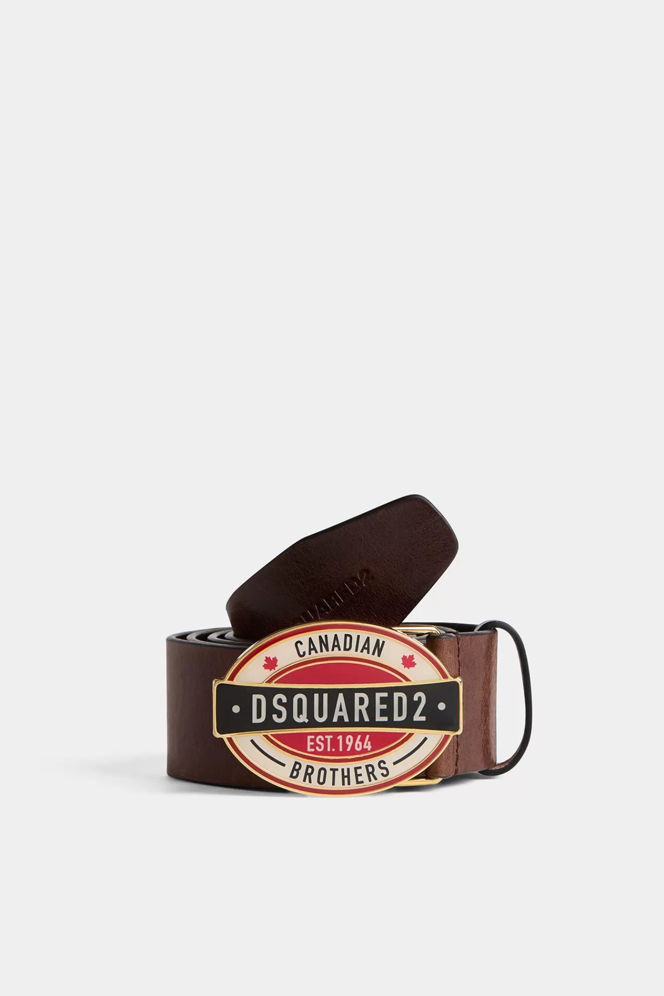 Dsquared2 D2 Canadian Brothers Plaque Belt<Hombre Cinturones