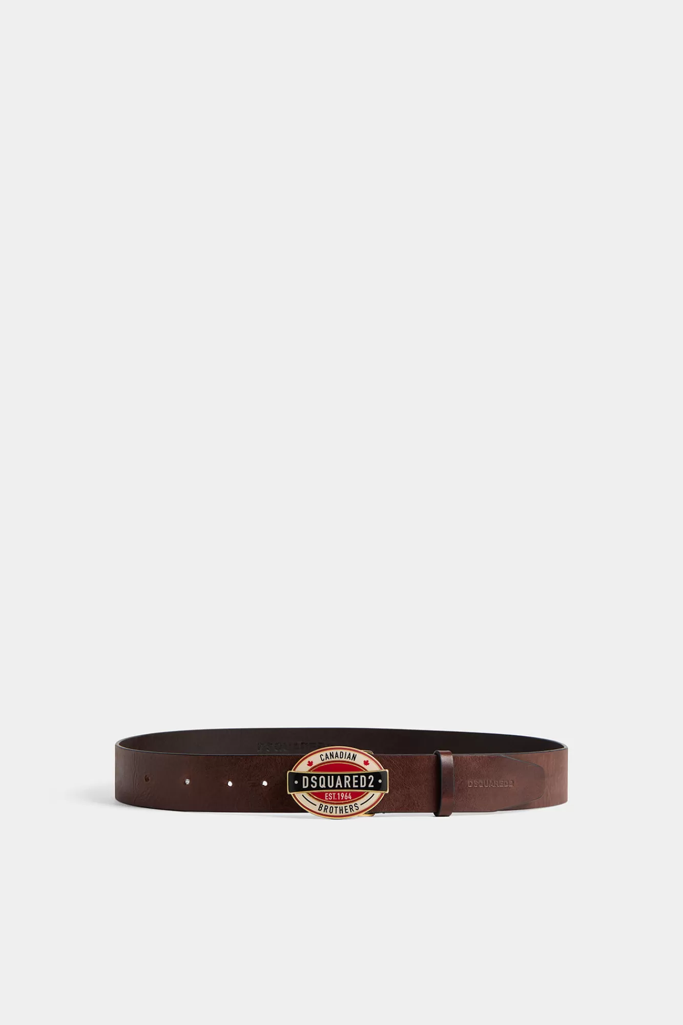 Dsquared2 D2 Canadian Brothers Plaque Belt<Hombre Cinturones