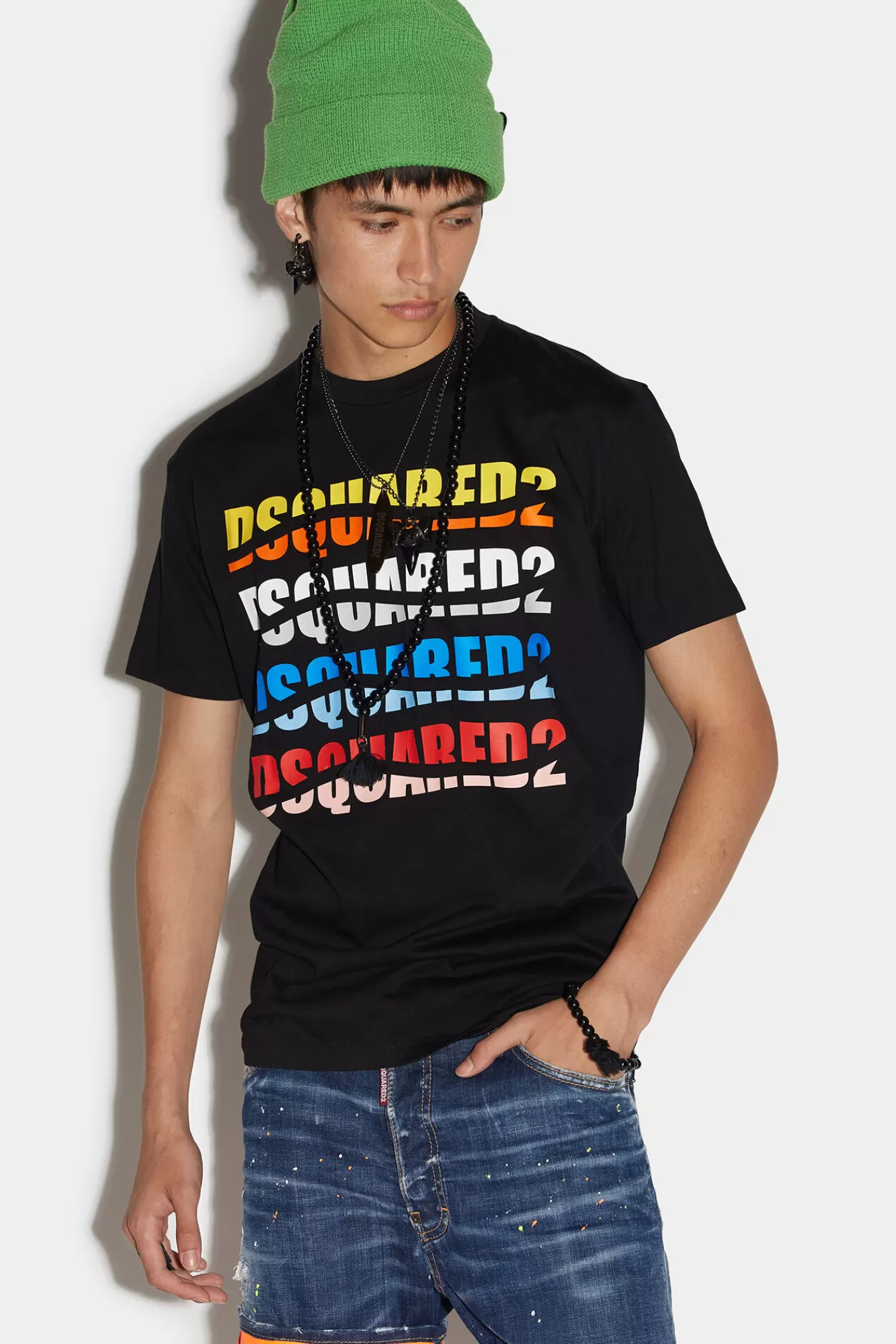 Dsquared2 D2 Color Wave Cool T-Shirt<Hombre Camisetas Y Tops