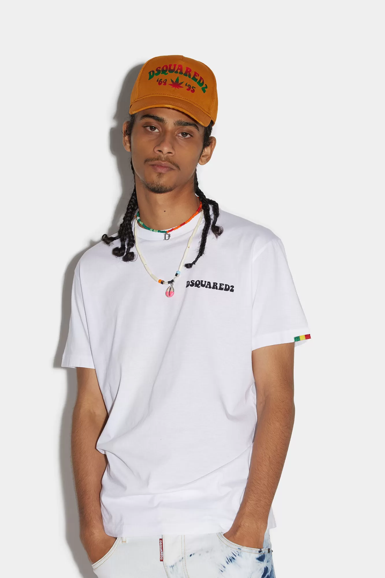 Dsquared2 D2 Jamaican Logo Cool T-Shirt<Hombre Camisetas Y Tops