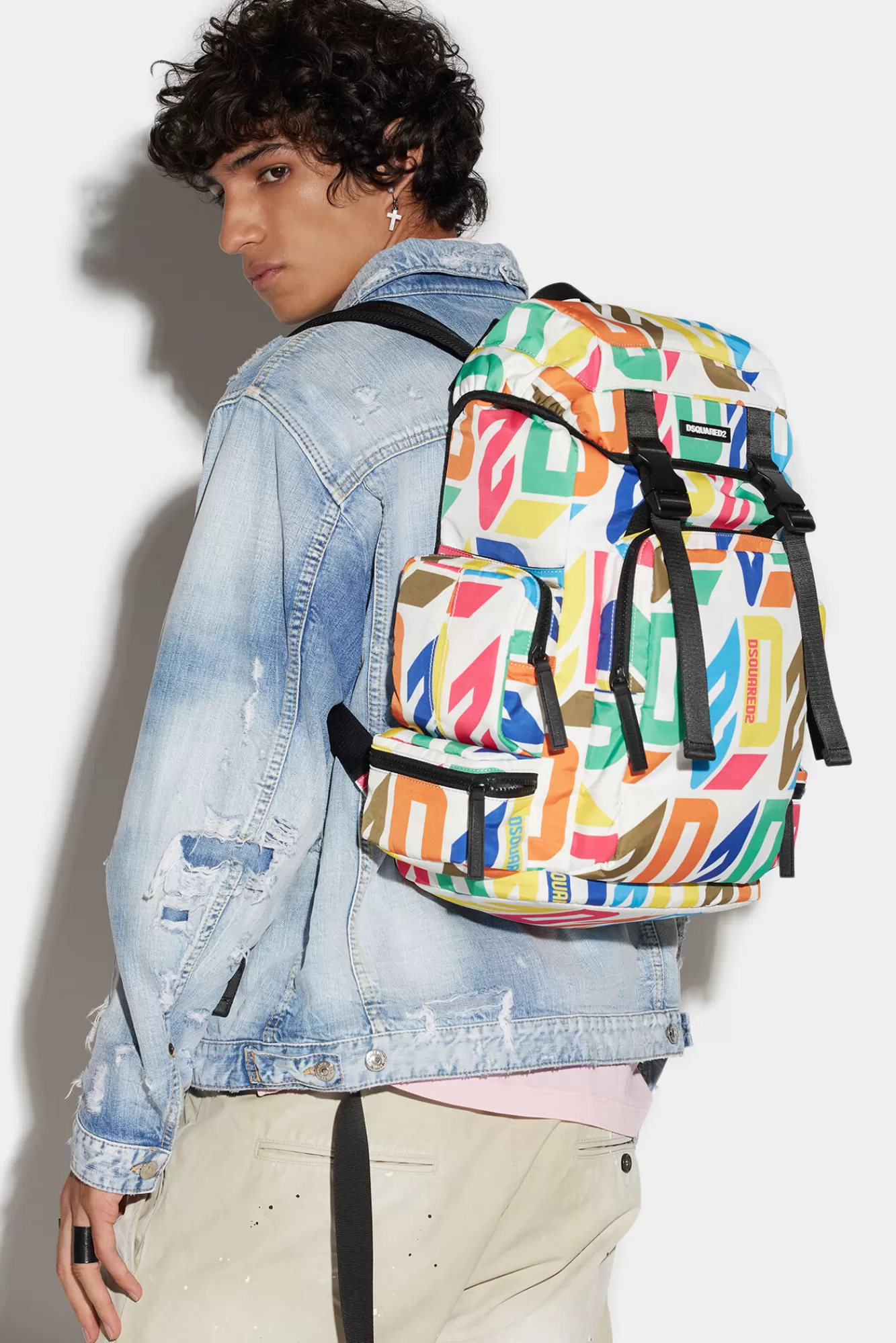 Dsquared2 D2 Monogram Backpack<Hombre Mochilas