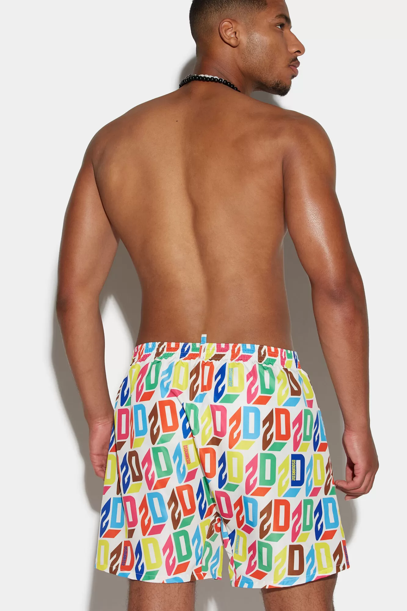 Dsquared2 D2 Monogram Boxer<Hombre Ropa De Playa