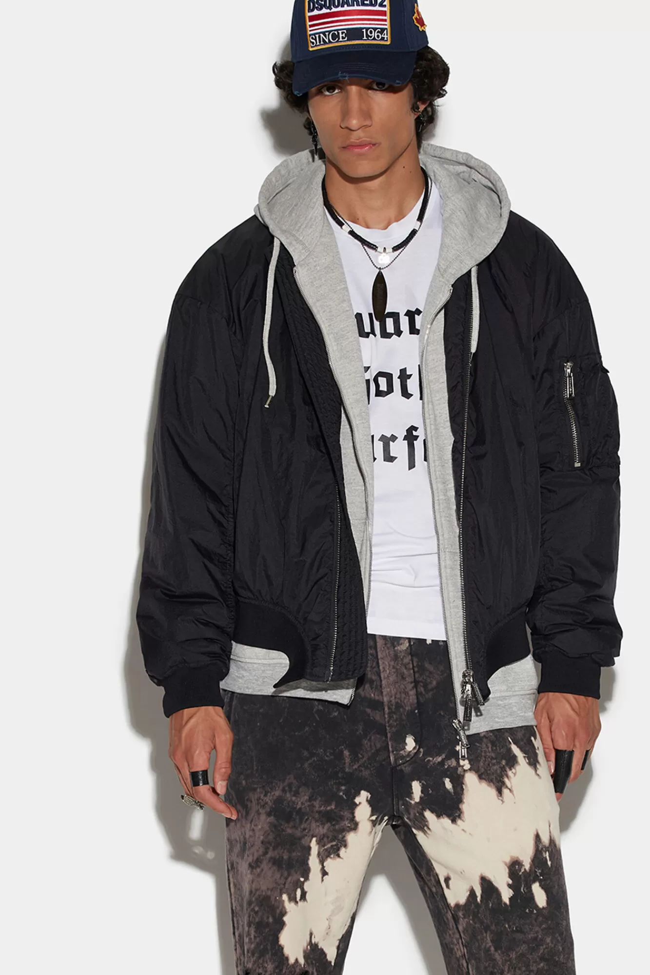 Dsquared2 D2 Onthewave Dropped Shoulder Bomber<Hombre Abrigos & Prendas Exteriores