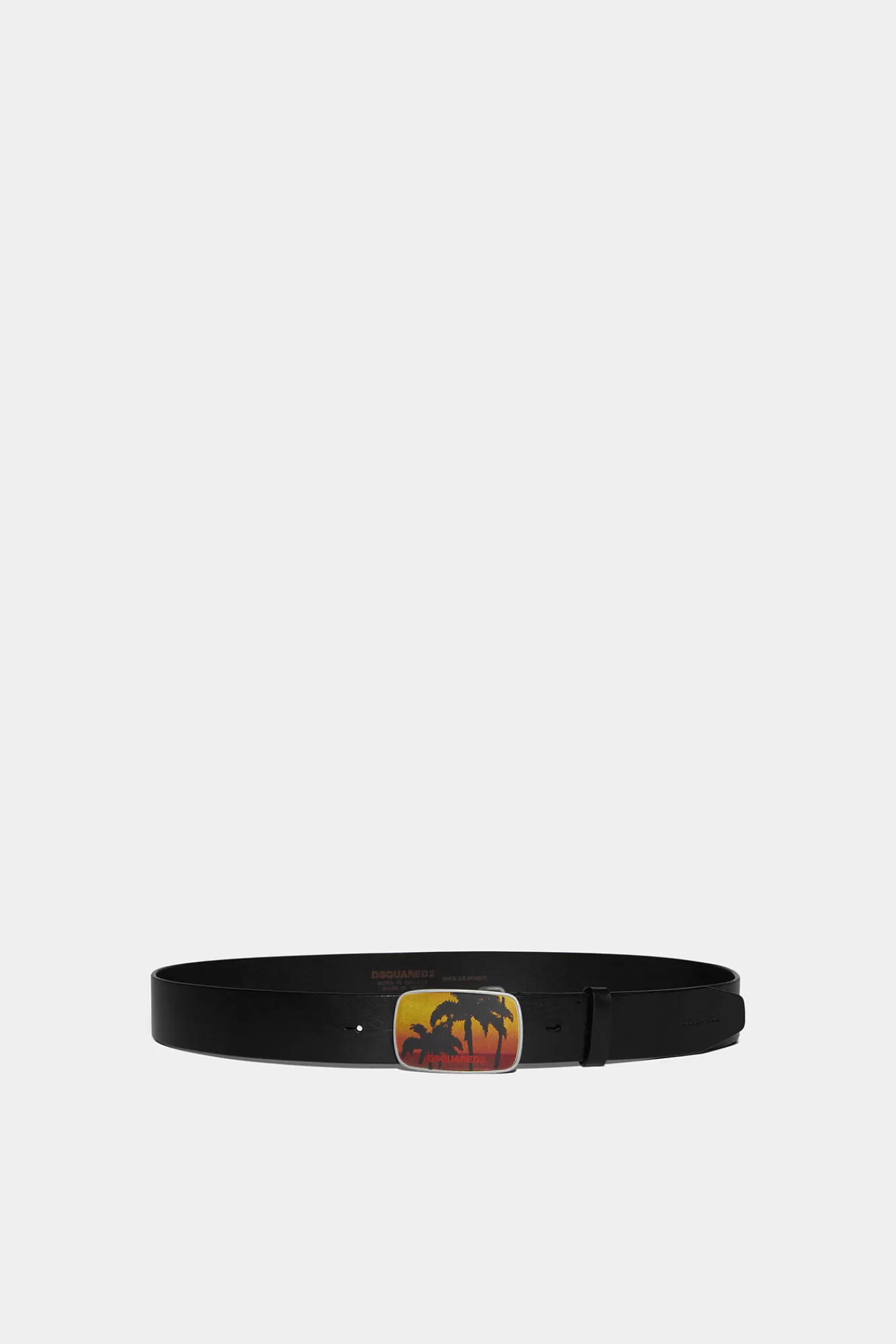 Dsquared2 D2 Palms Plaque Belt<Hombre Cinturones