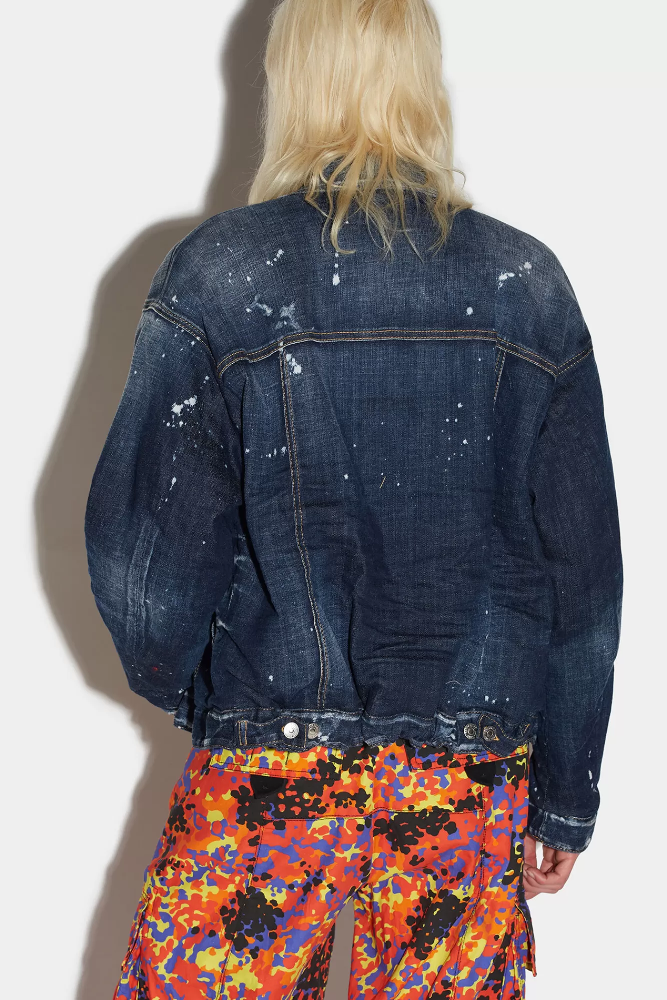 Dsquared2 Dark Ripped Wash Reversible Mix Jacket<Mujer Abrigos & Prendas Exteriores