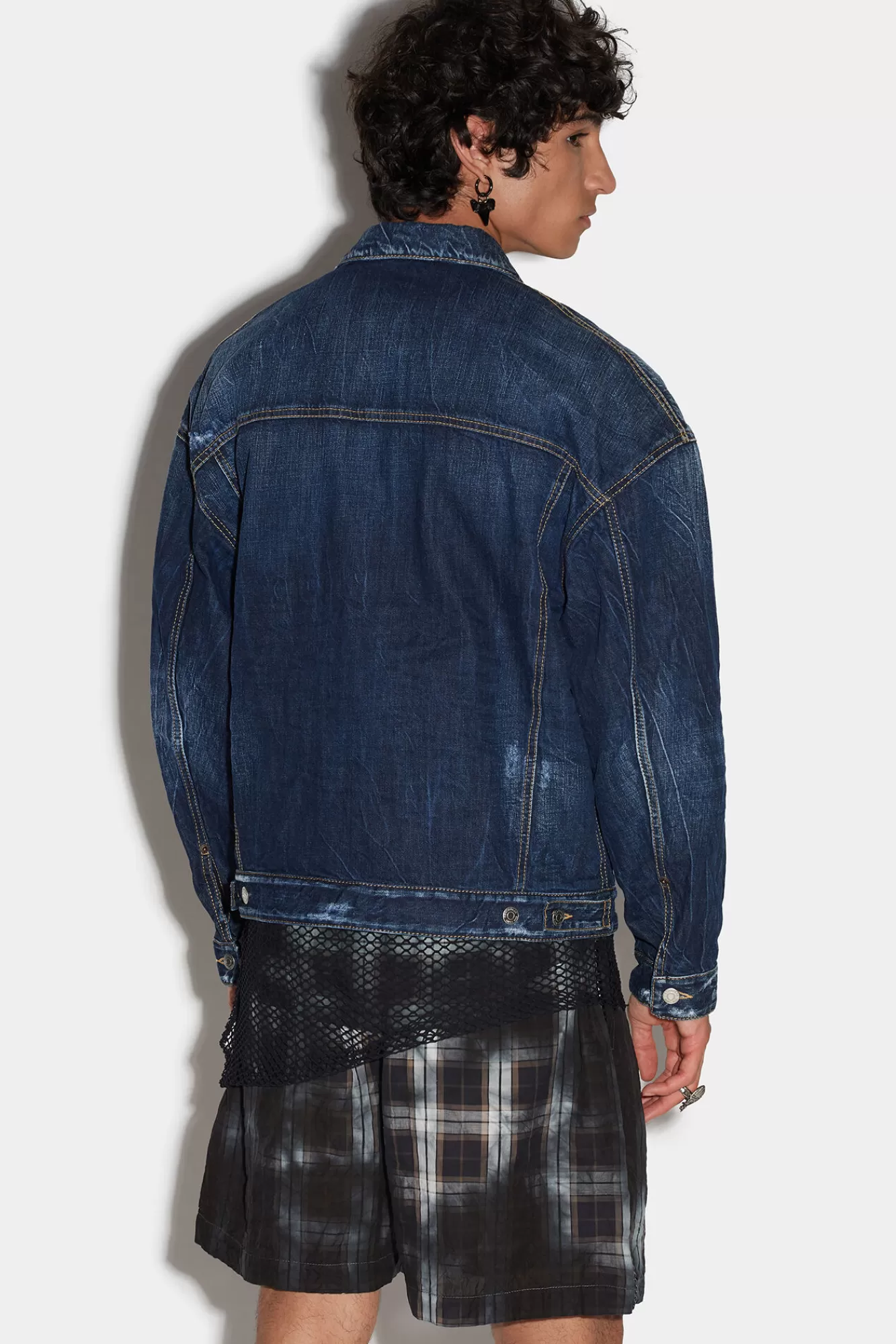 Dsquared2 Dark Semplice Wash D2 Sunrise Jean Jacket<Hombre Abrigos & Prendas Exteriores