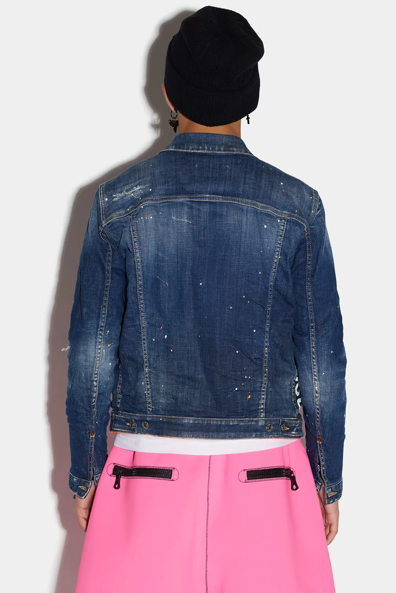 Dsquared2 Dark Techno Surf Wash Dan Jean Jacket<Hombre Abrigos & Prendas Exteriores