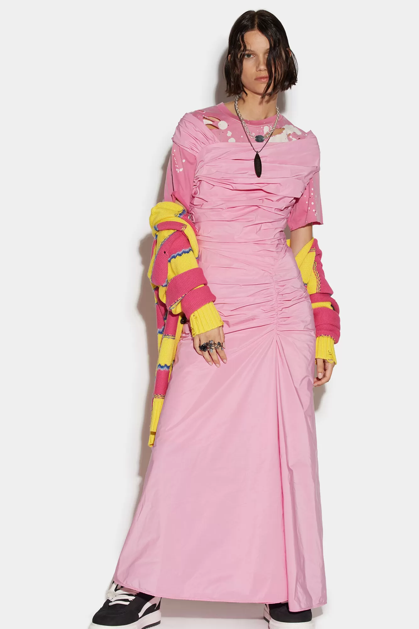 Dsquared2 Drapy Long Dress<Mujer Vestidos Y Monos