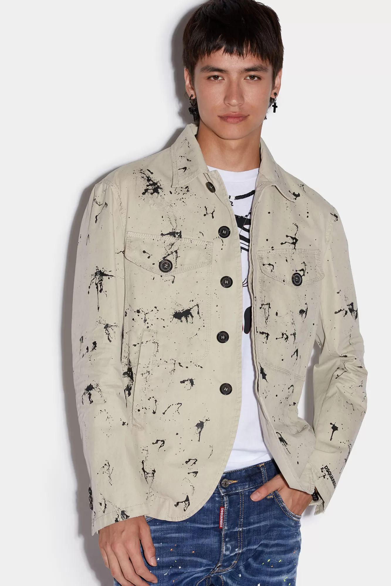 Dsquared2 Drawstring Trench Blazer<Hombre Trajes & Blazers