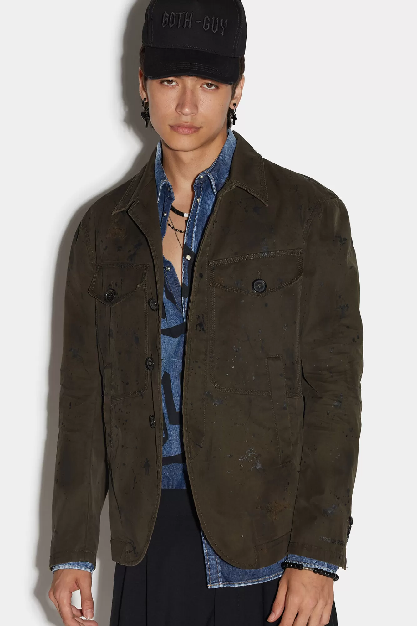 Dsquared2 Drawstring Trench Blazer<Hombre Trajes & Blazers