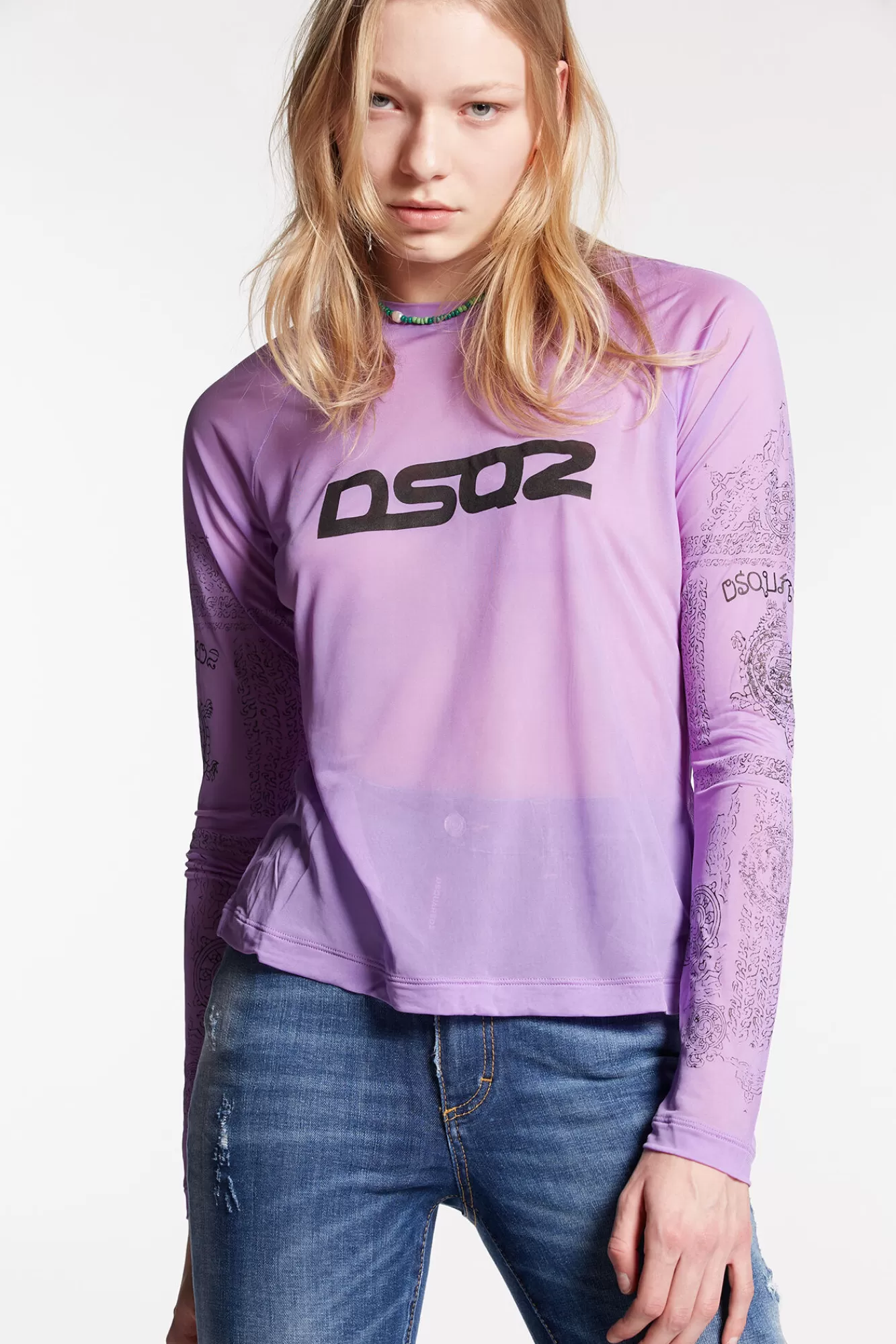 Dsquared2 Dsq2 Surf Club Longsleeves T-Shirt<Mujer Camisetas Y Tops