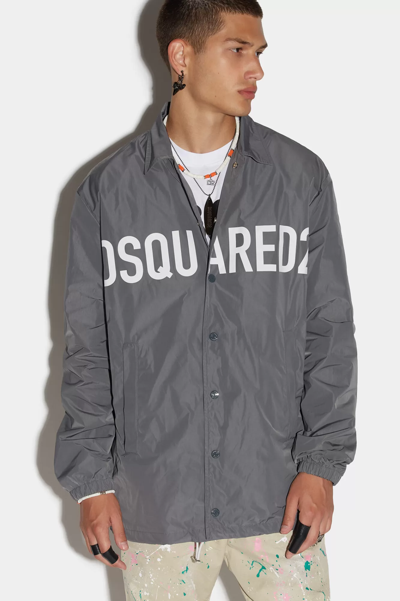 Dsquared2 Coach Jacket<Hombre Abrigos & Prendas Exteriores