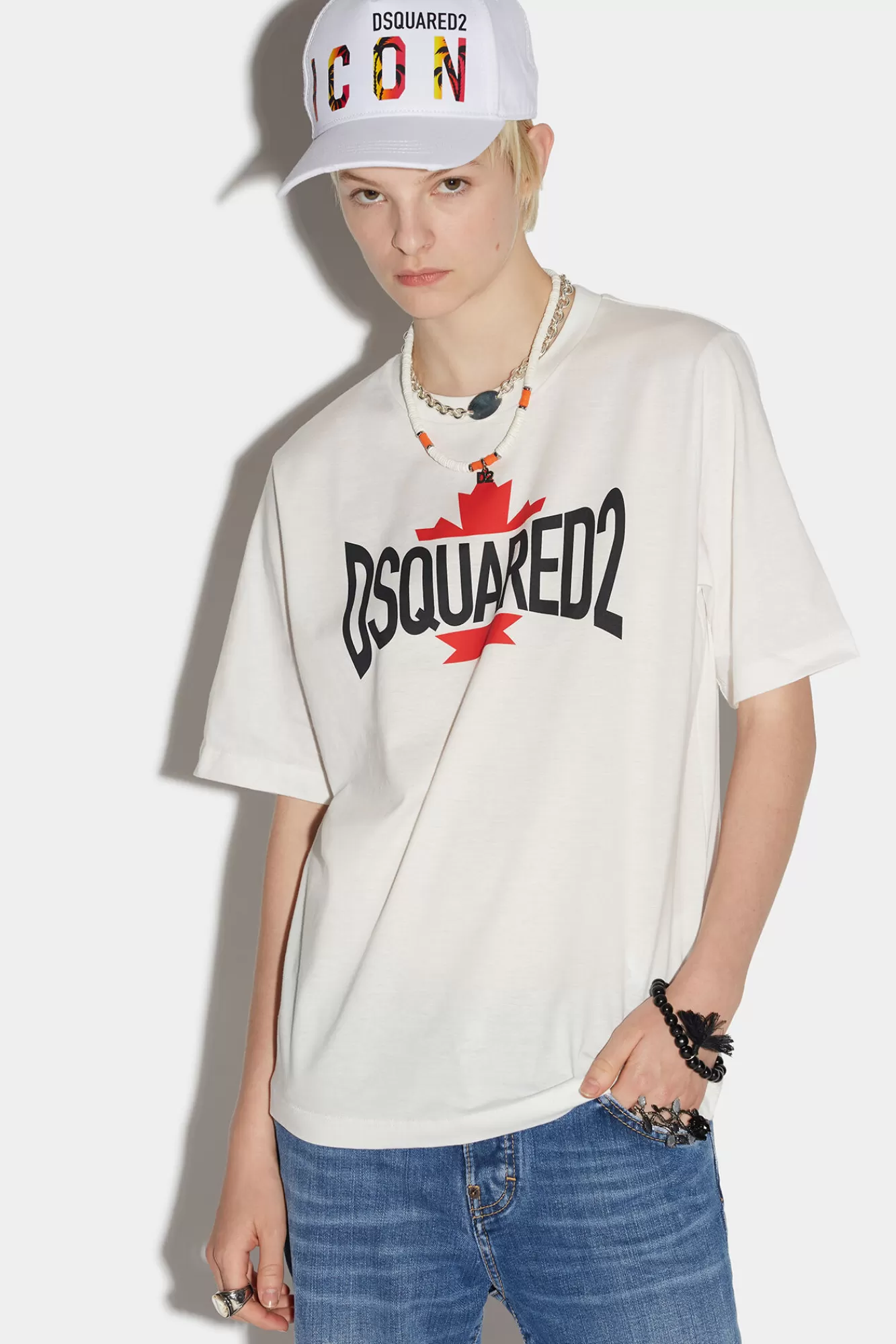 Dsquared2 Leaf Easy T-Shirt<Mujer Camisetas Y Tops