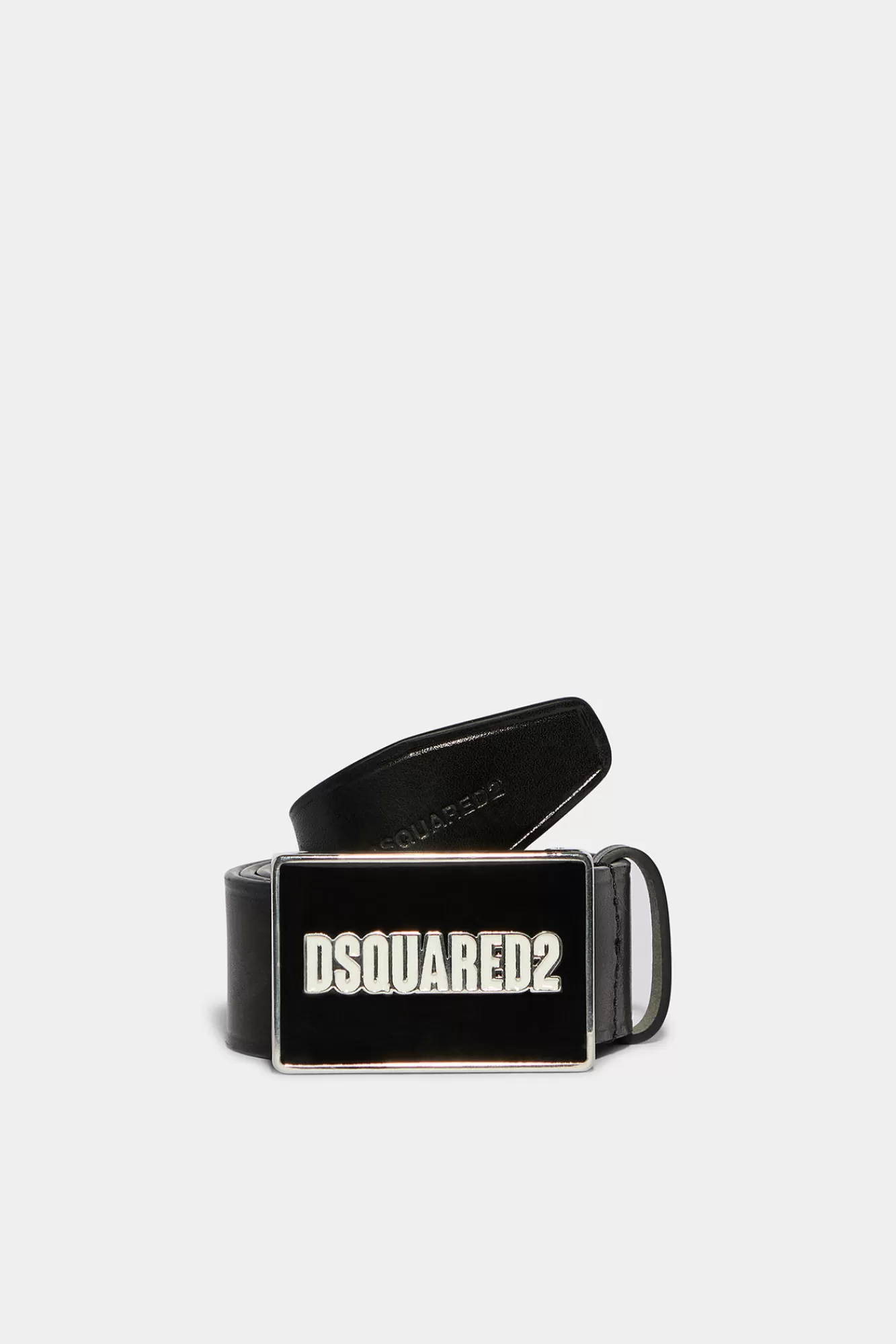 Dsquared2 Logo Plaque Belt<Hombre Cinturones