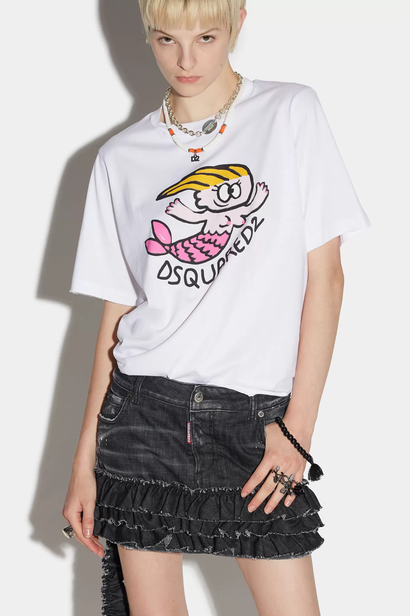 Dsquared2 Mermaid Easy T-Shirt<Mujer Camisetas Y Tops