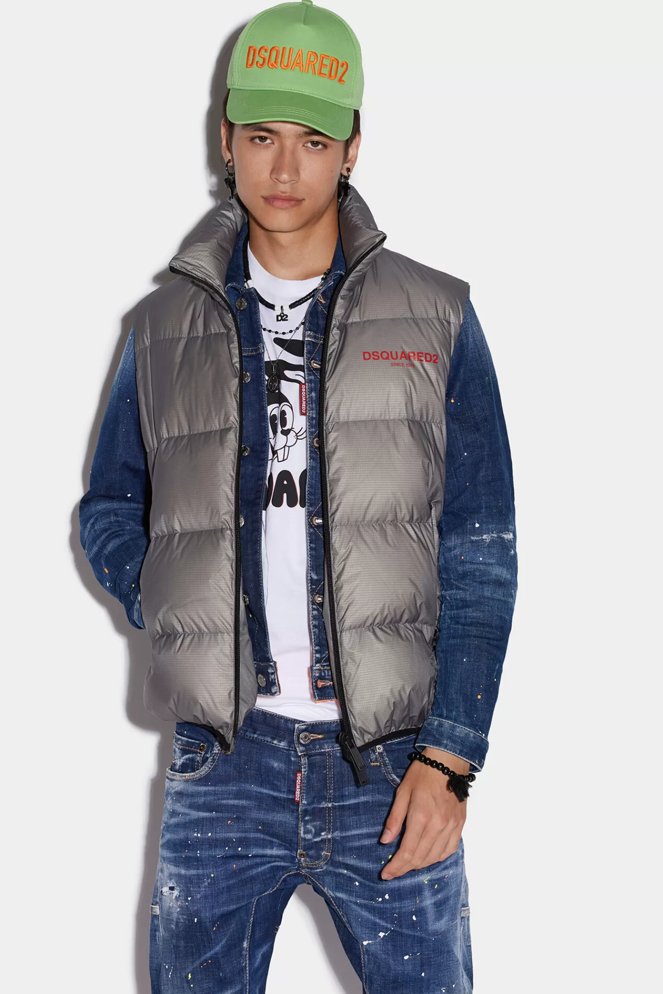 Dsquared2 Puffer Vest<Hombre Abrigos & Prendas Exteriores