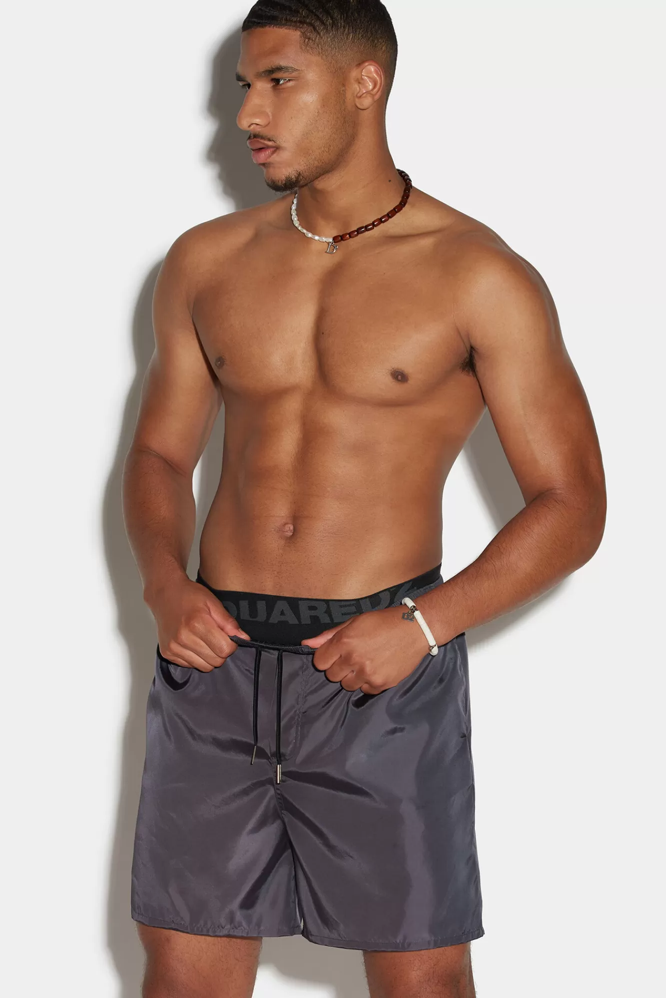 Dsquared2 Slanted Logo Boxer<Hombre Ropa De Playa