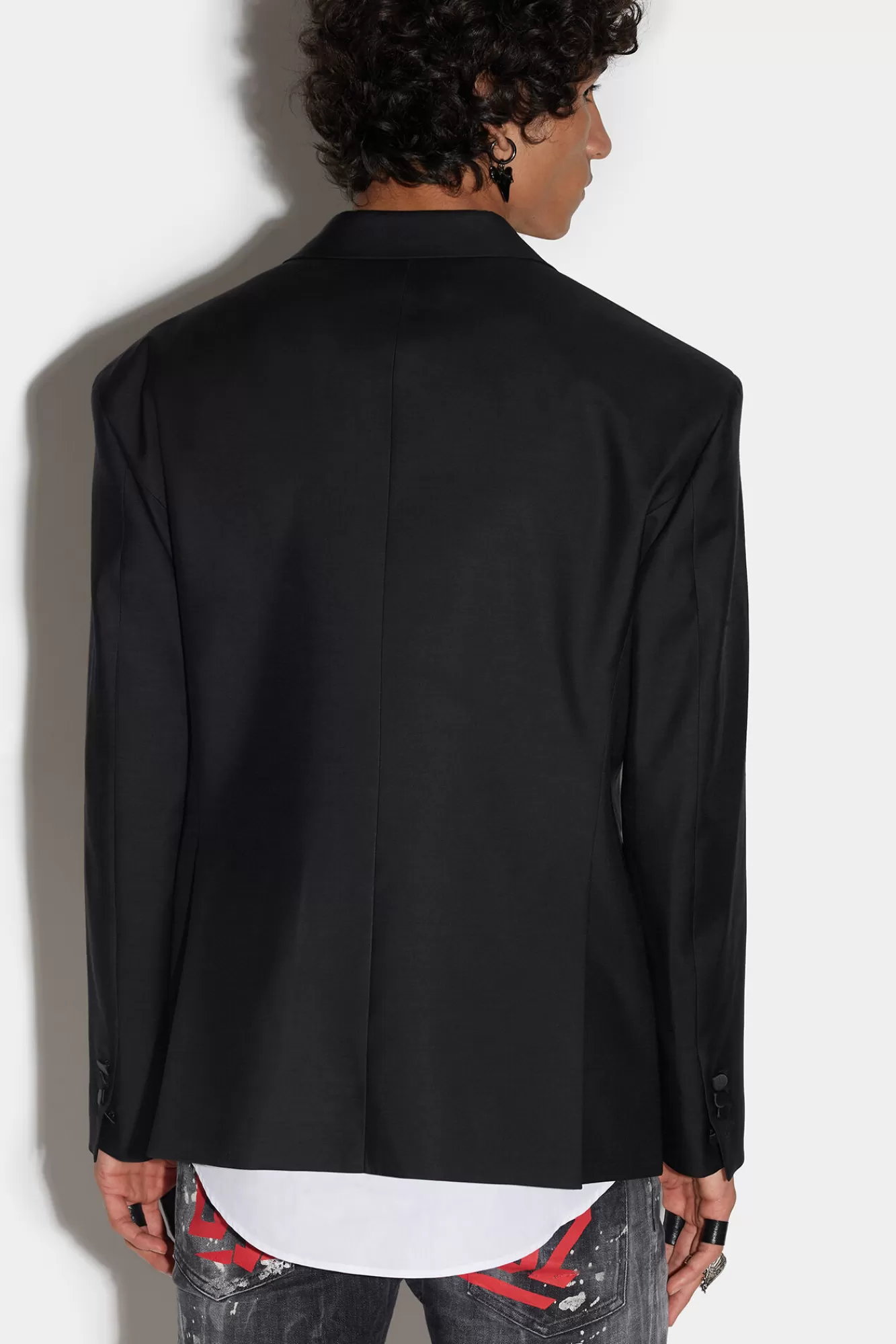 Dsquared2 Goth Flower Peak Super Relaxed Shoulder Jacket<Hombre Trajes & Blazers