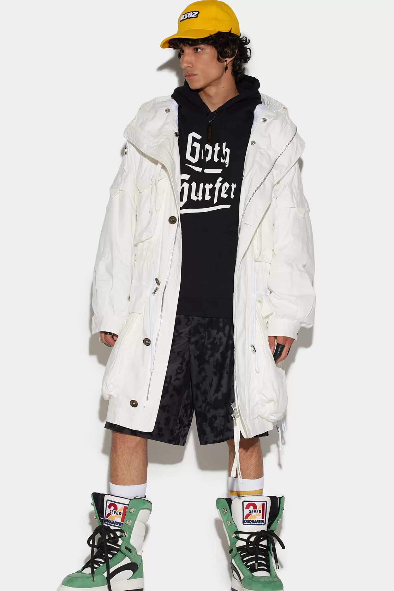 Dsquared2 Goth Over Parka<Hombre Abrigos & Prendas Exteriores