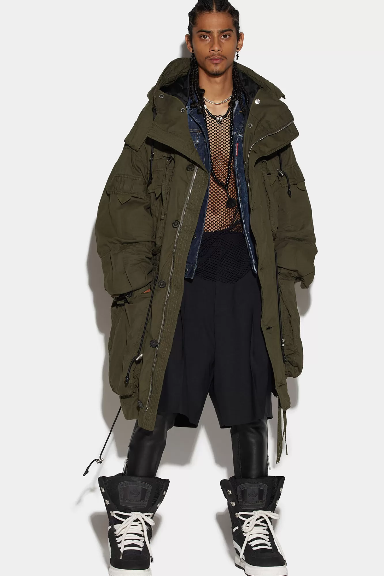 Dsquared2 Goth Over Parka<Hombre Abrigos & Prendas Exteriores