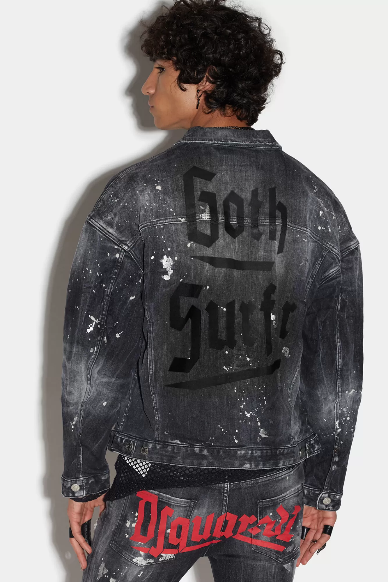 Dsquared2 Goth Surfer Wash Goth Surfer Dropped Shoulder Jean Jacket<Hombre Abrigos & Prendas Exteriores