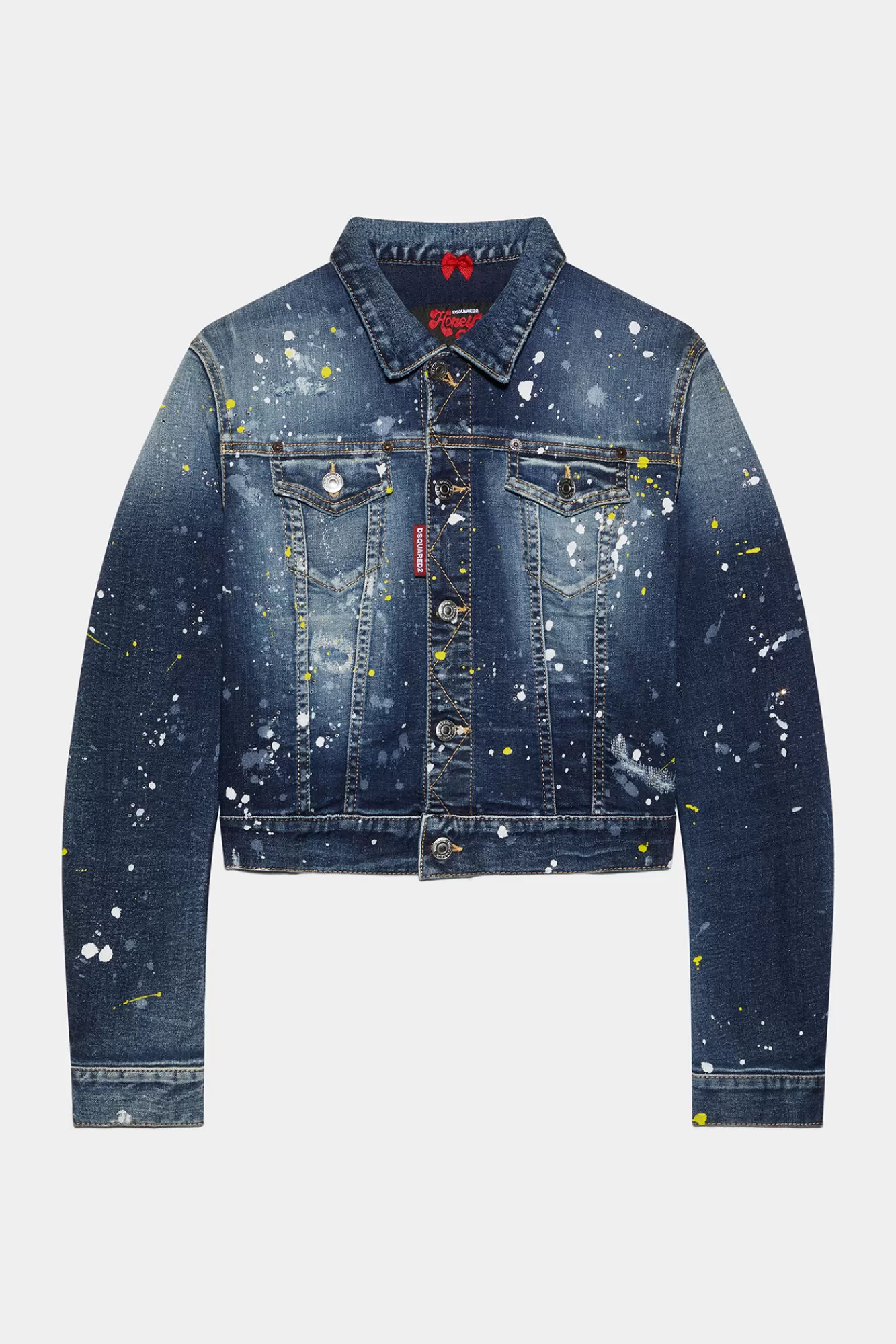 Dsquared2 Honey Dark Crystal Wash Twiggy Jean Jacket<Mujer Abrigos & Prendas Exteriores