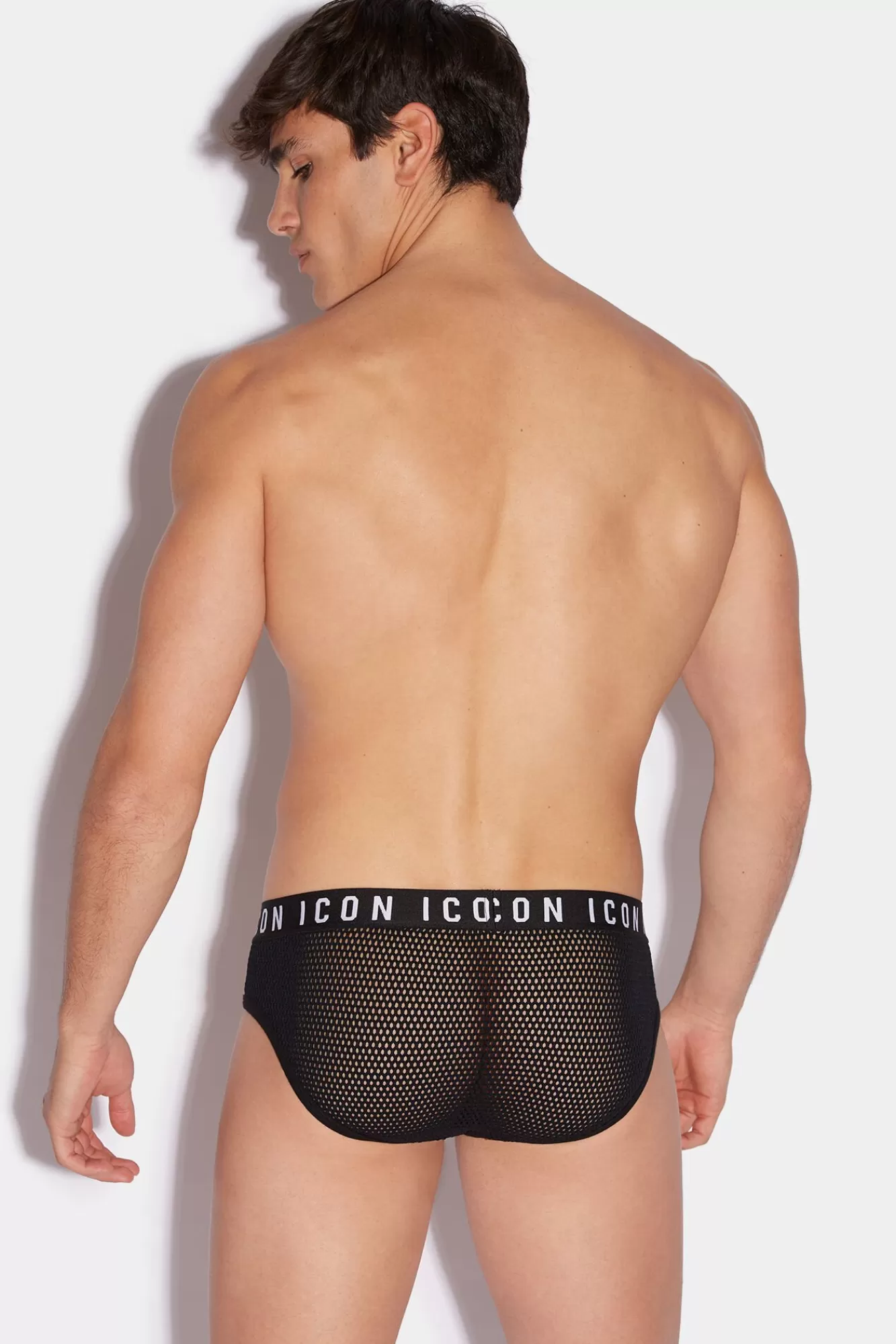 Dsquared2 Icon Fishnet Brief<Hombre Ropa Interior