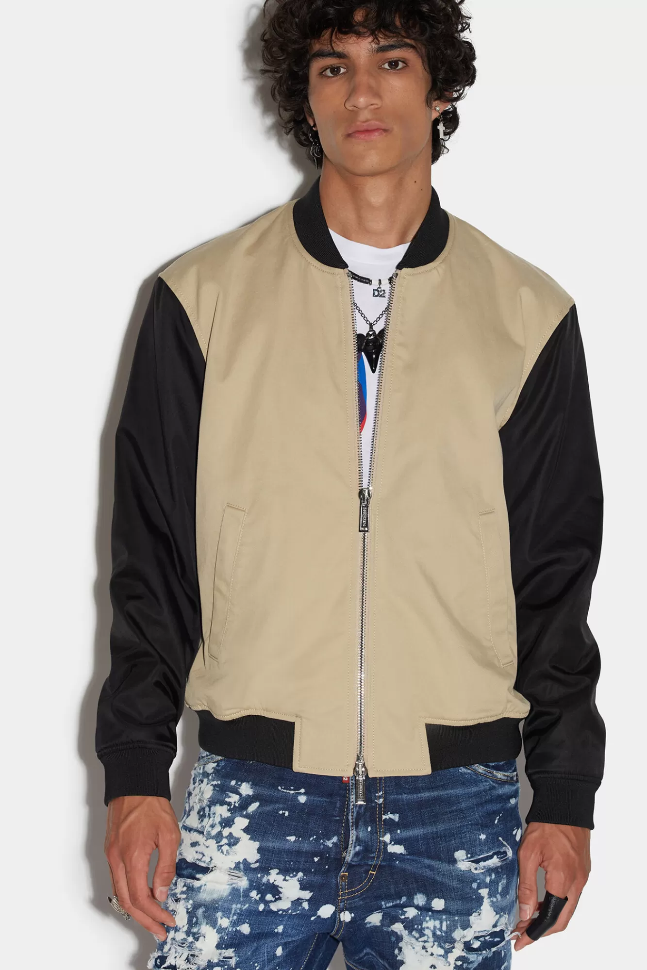 Dsquared2 Icon Palms Varsity Bomber<Hombre Abrigos & Prendas Exteriores