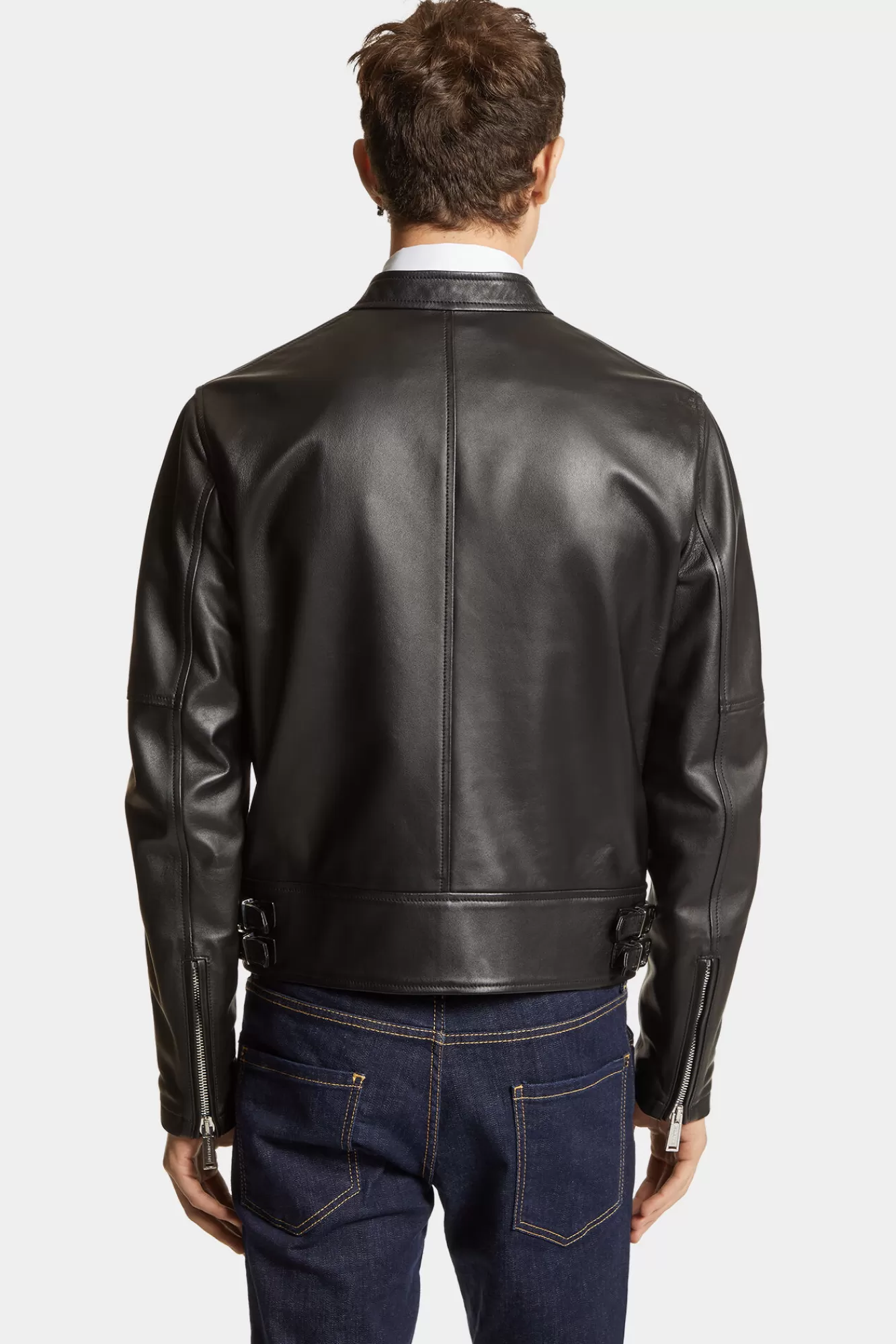 Dsquared2 Leather Biker Bomber<Hombre Abrigos & Prendas Exteriores