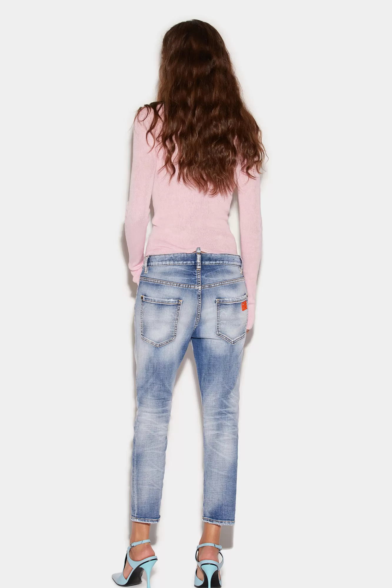 Dsquared2 Light Clean Wash Cool Girl Cropped Jeans<Mujer Jeans