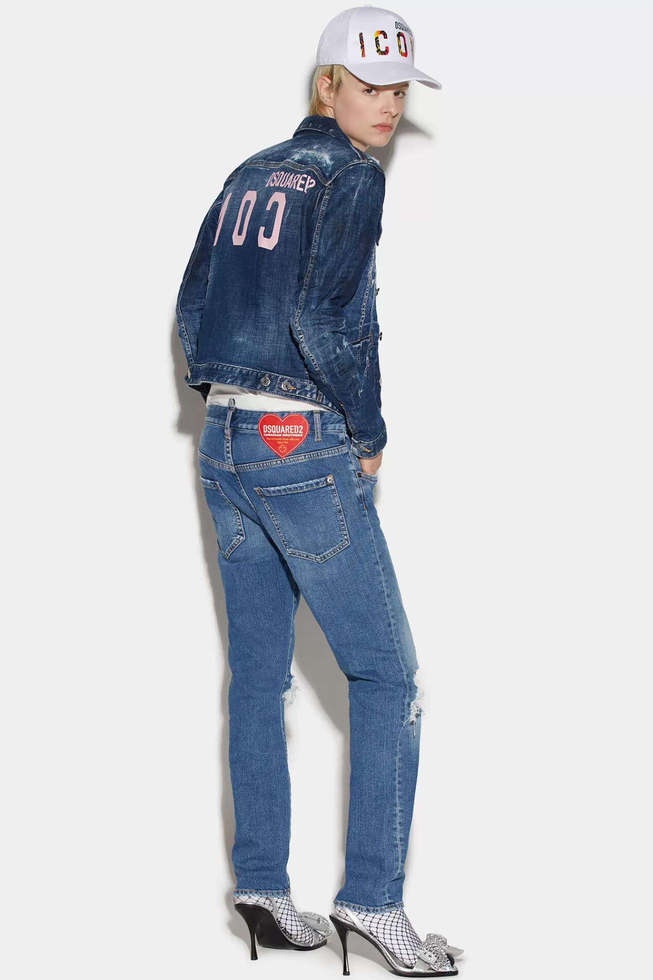 Dsquared2 Medium Peekaboo Wash Cool Girl Jeans<Mujer Jeans