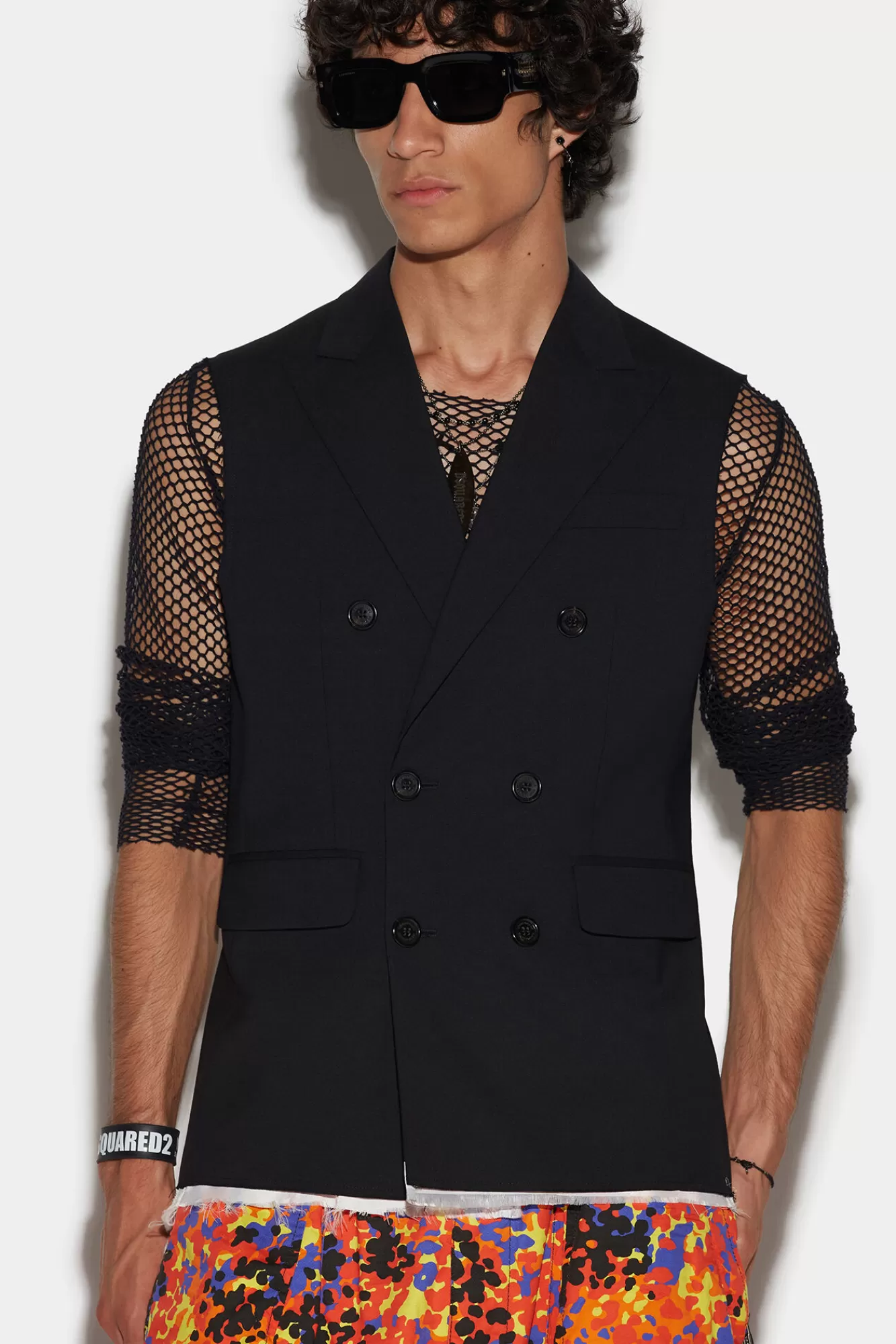 Dsquared2 Raw Cut London Vest<Hombre Trajes & Blazers