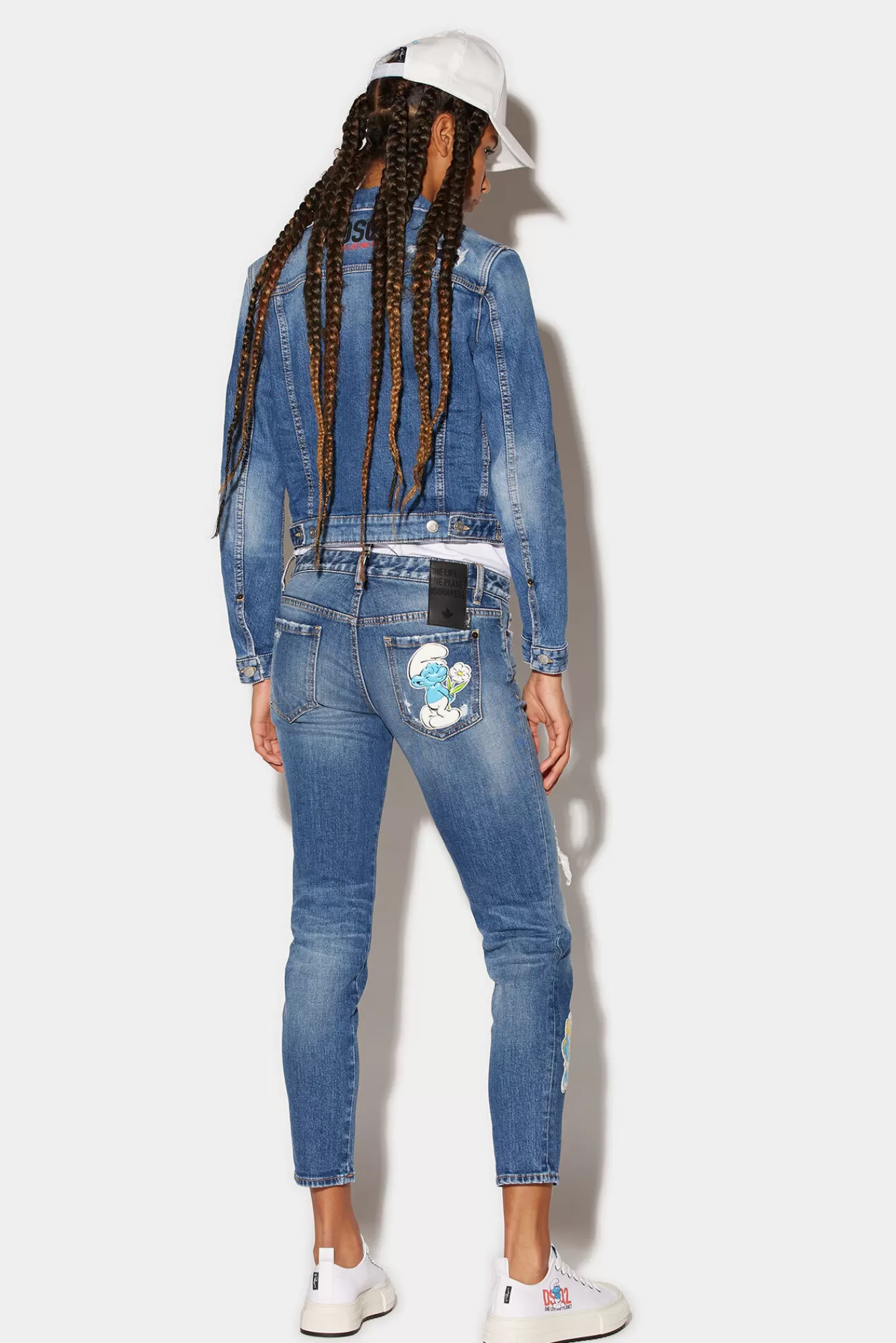 Dsquared2 Smurfs Medium Ripped Wash Jennifer Jeans<Mujer Jeans
