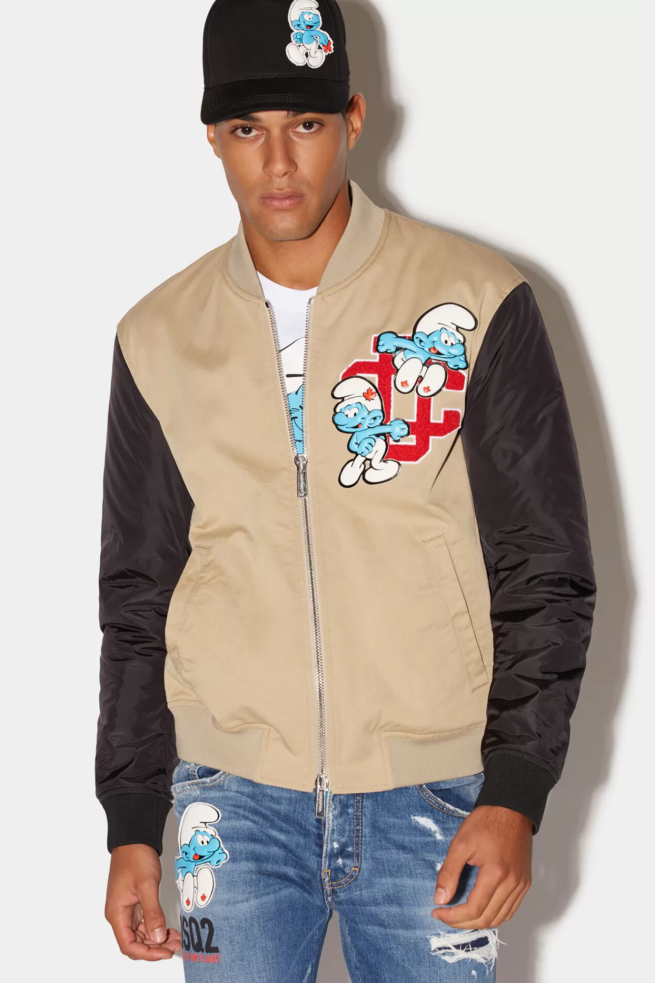 Dsquared2 Smurfs Parka Coat<Hombre Abrigos & Prendas Exteriores