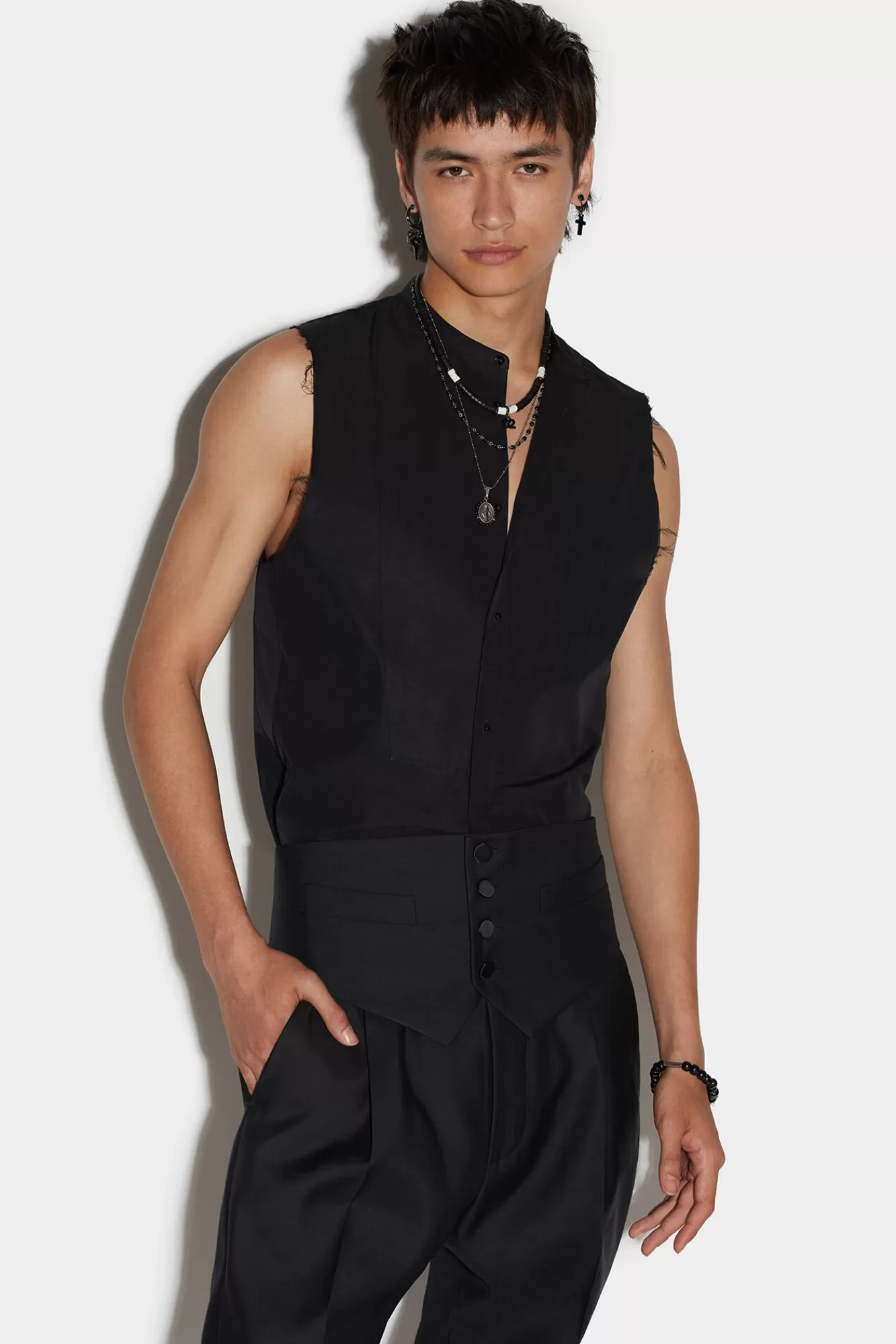 Dsquared2 Tuxedo Vest<Hombre Trajes & Blazers